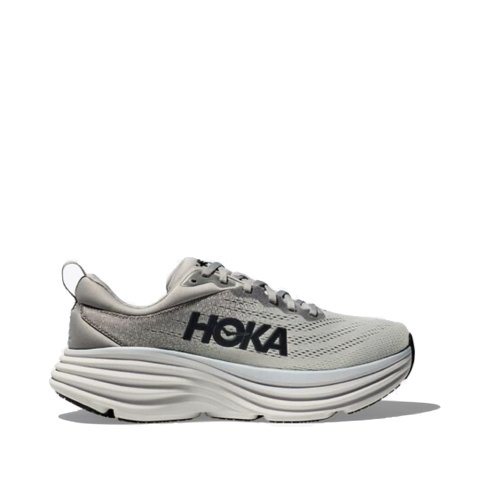 Side (right) view of Hoka Bondi 8 for men.