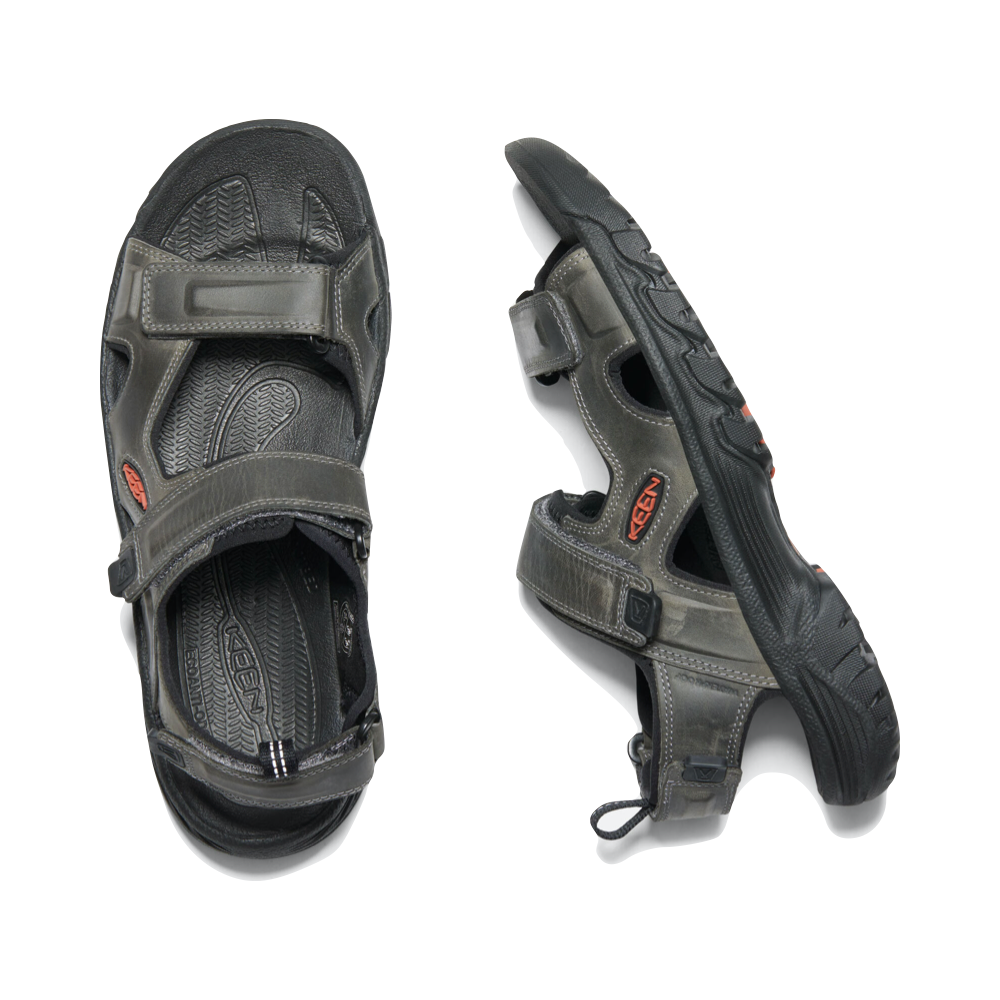 Top-down and side view of Keen Targhee 3 Waterproof Sandal for men.