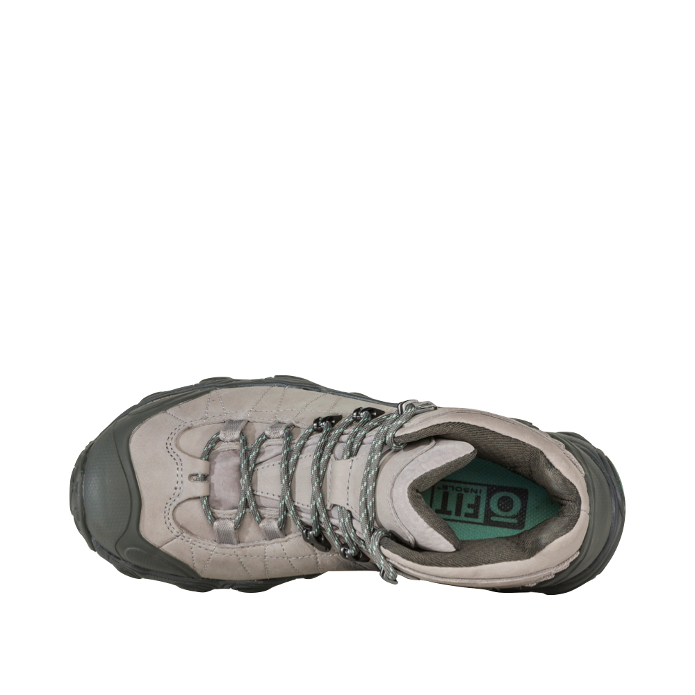 Oboz Women's Bridger Mid Waterproof Hiker in Frost Grey