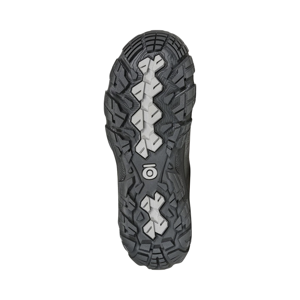 Bottom view of Oboz Sawtooth X Low Waterproof Hiker for women.