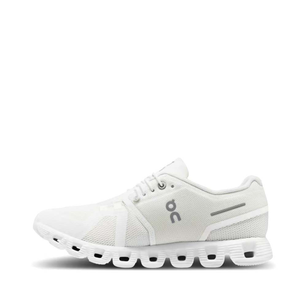 On Women's Cloud 5 Sneaker in Undyed White