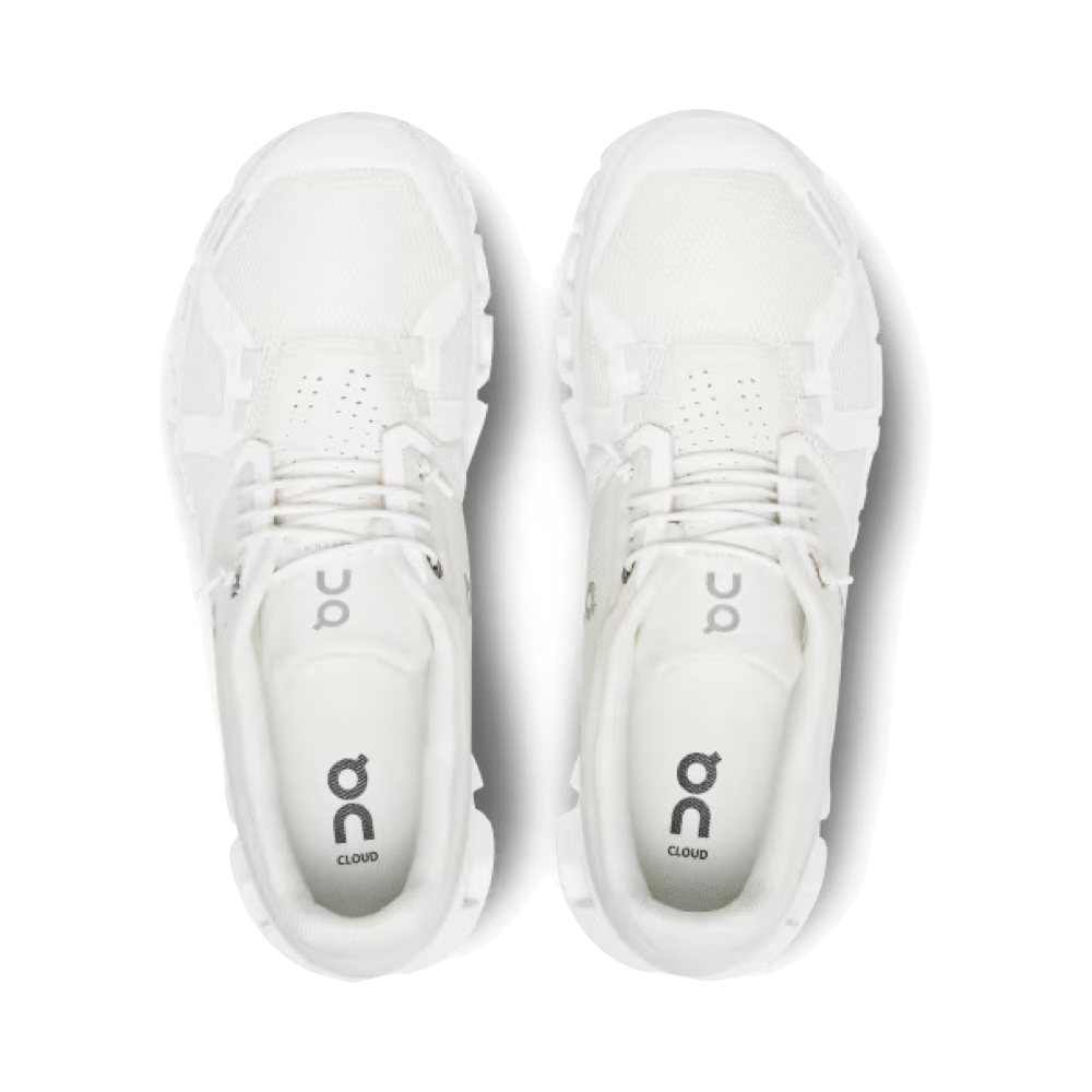 On Women's Cloud 5 Sneaker in Undyed White