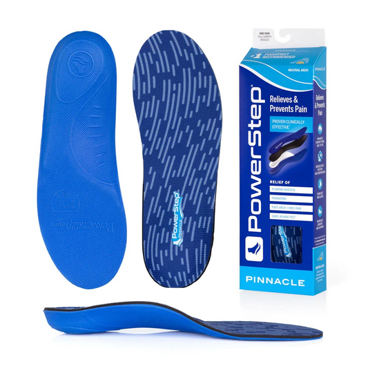 Detail view of Powerstep Pinnacle Full Arch Insole.