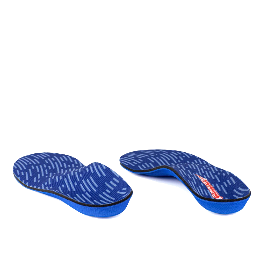 Heel view of Powerstep Pinnacle Plus Metatarsal Insole.