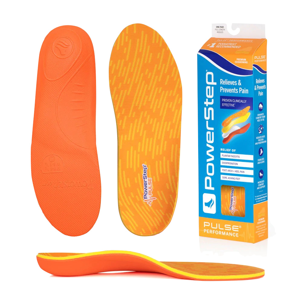 Detail view of Powerstep Pulse Athletic Insole.