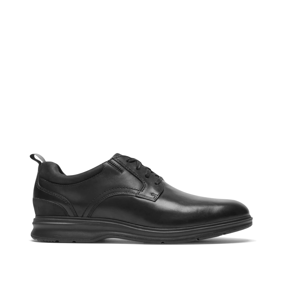 Rockport Men's Total Motion City Plain Toe Leather Oxford (Black)