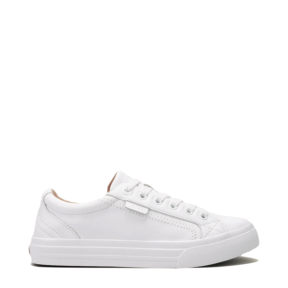 Taos Women's Plim Soul Lux Leather Sneaker in White