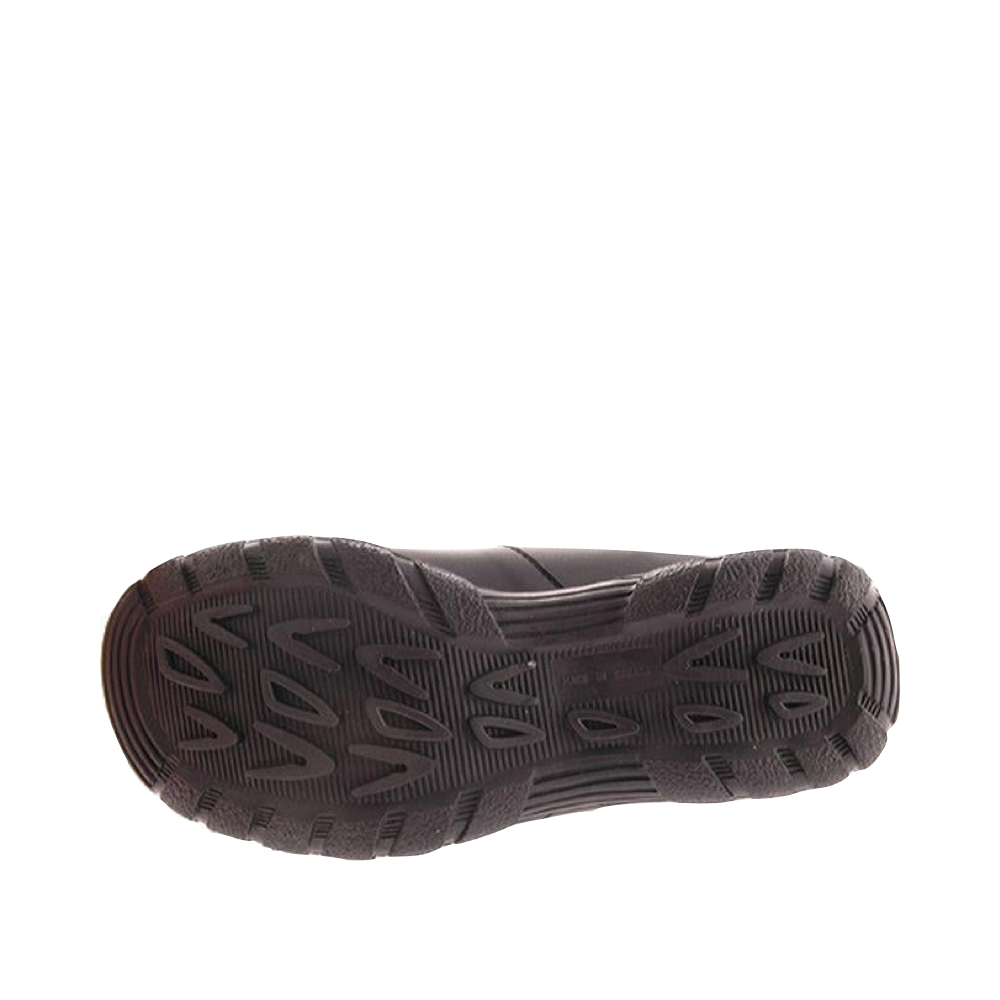 Bottom view of Toe Warmer Shield Mid Side Zip Waterproof Leather Boot for women.