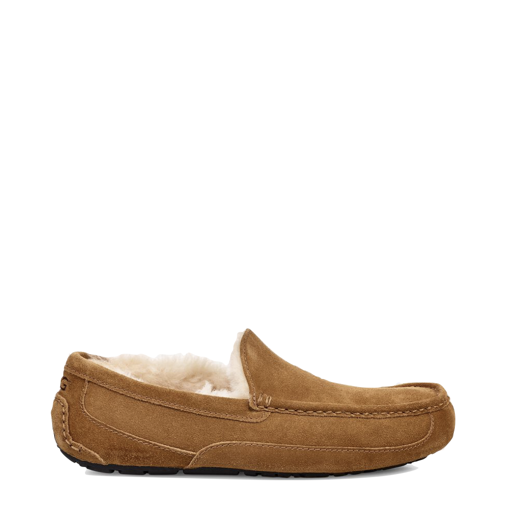 UGG Men's Ascot Suede Moccasin Slipper in Chestnut