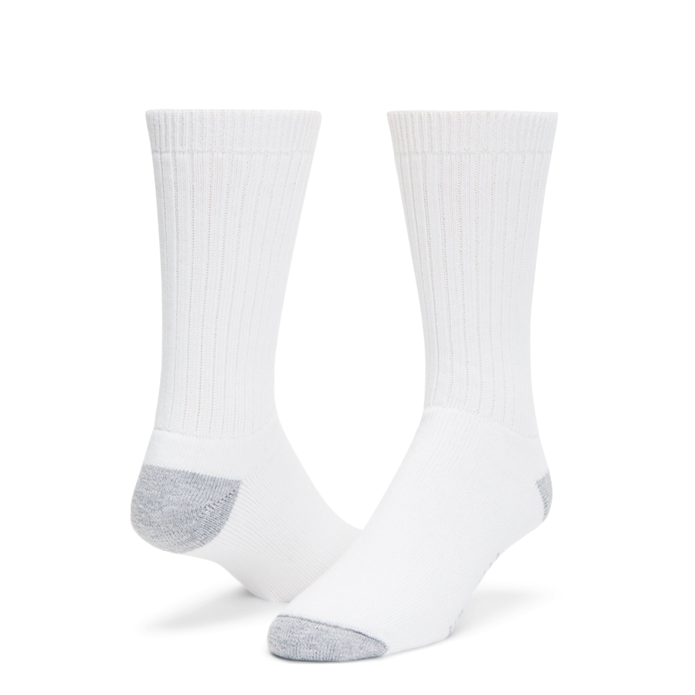 Wigwam Diabetic Sport Crew Sock in White