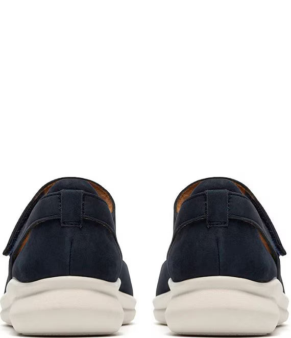Clarks Women's Lynell Strap Mary Jane in Navy Nubuck