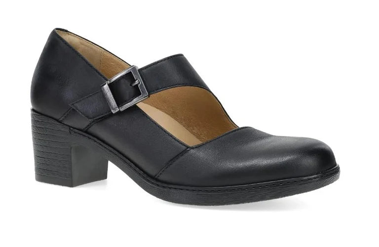 Dansko Women's Marigold Heeled Mary Jane in Black