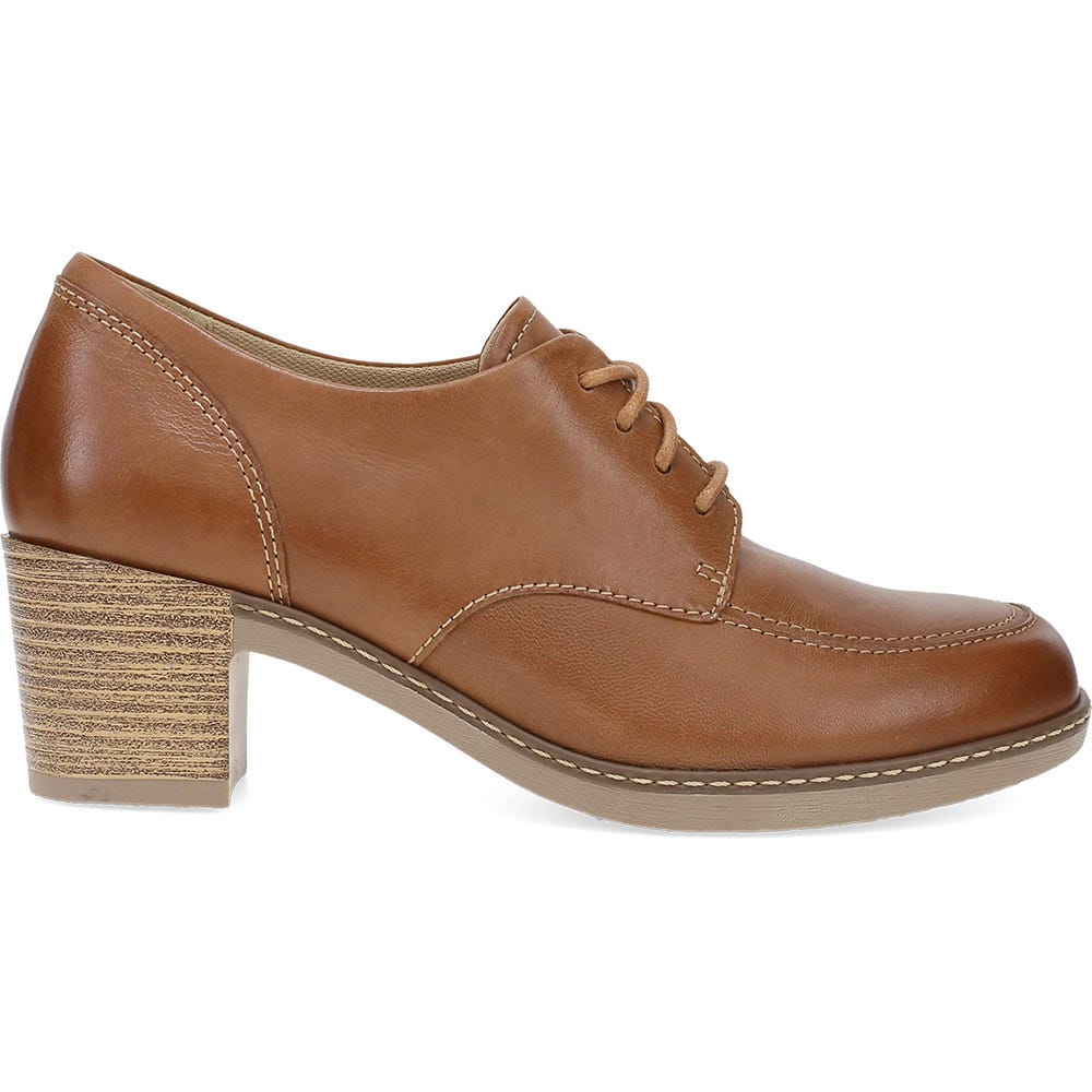 Dansko Women's Maris Heeled Oxford in Luggage Tan