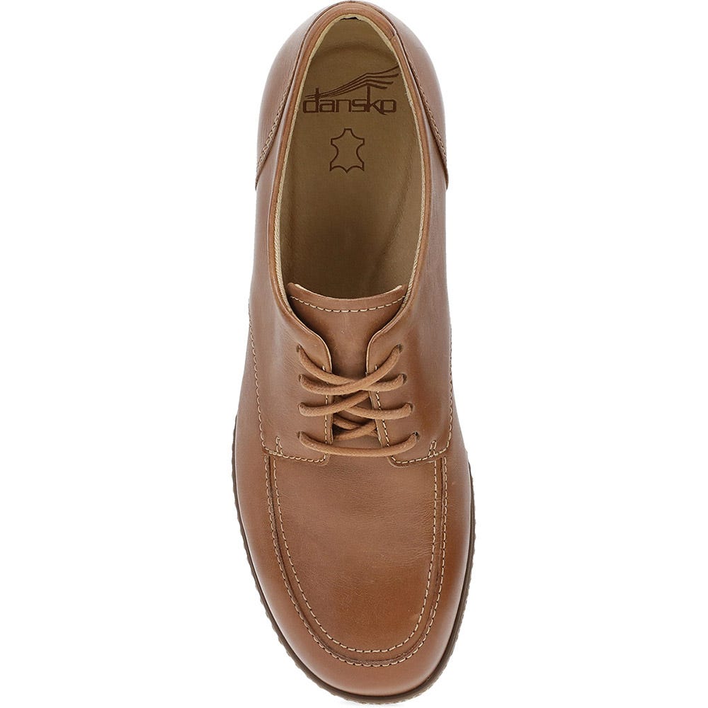 Dansko Women's Maris Heeled Oxford in Luggage Tan