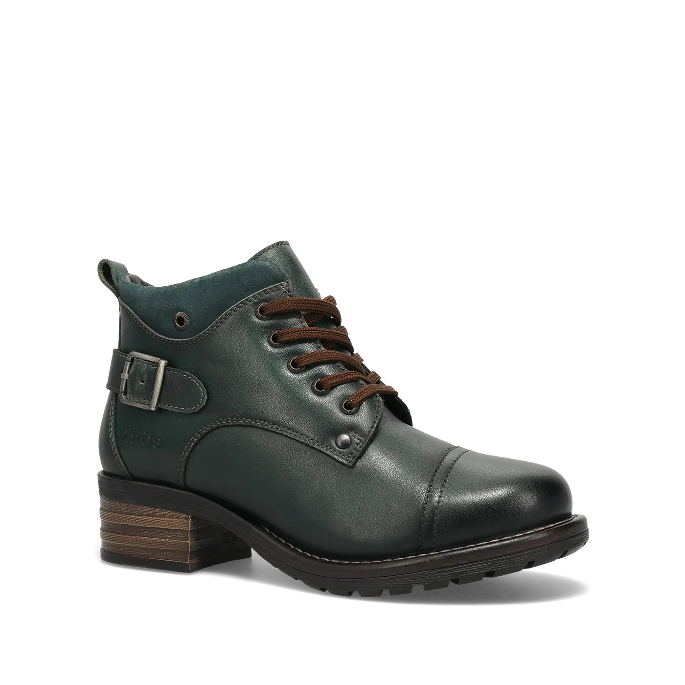 Taos Women's Mini Crave Side Zip Lace Boot in Deep Teal Green