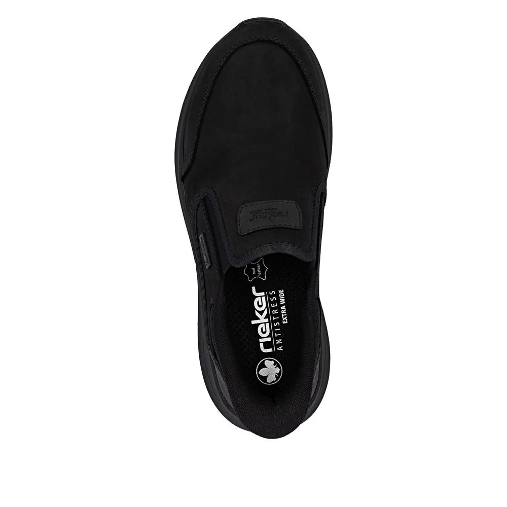 Rieker Men's Thorben 52 Slip On in Schwarz Black