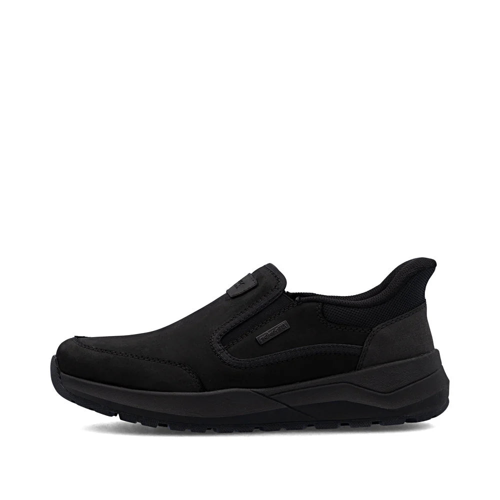 Rieker Men's Thorben 52 Slip On in Schwarz Black