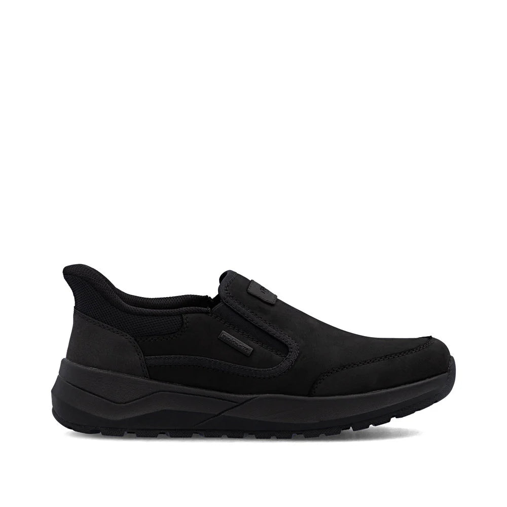Rieker Men's Thorben 52 Slip On in Schwarz Black