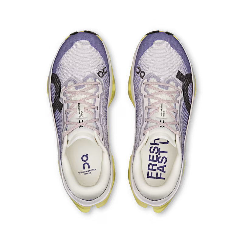 On Women's Cloudmonster 3 Hyper Sneaker in Lily/Limelight