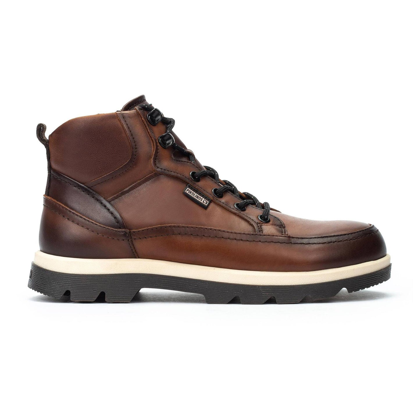 Pikolinos Men's Vigo Side Zip Lace Boot in Cuero Dark Tan