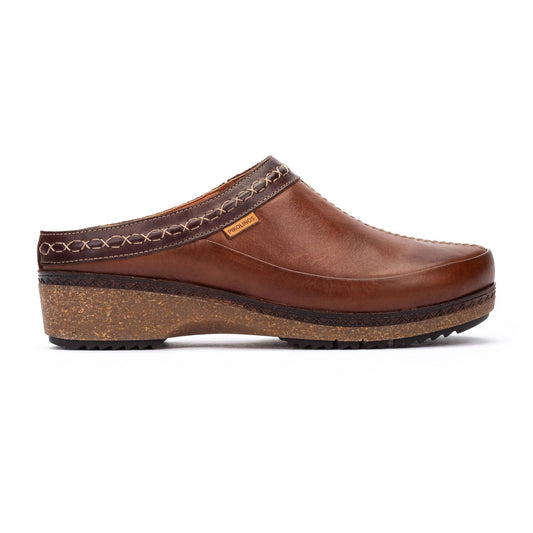 Pikolinos Women's Granada Heeled Clog in Cuero Tan