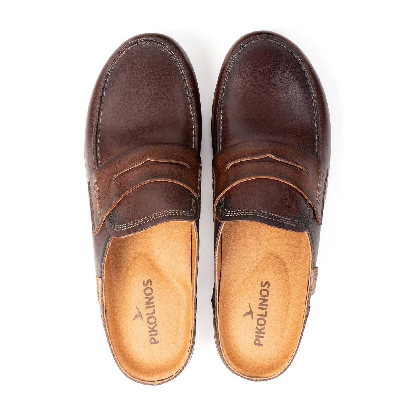 Pikolinos Women's Granada Penny Loafer Clog in Caoba Brown