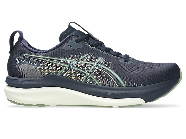 Asics Men's Gel-Kayano 33 Sneaker in Midnight/Khaki Green