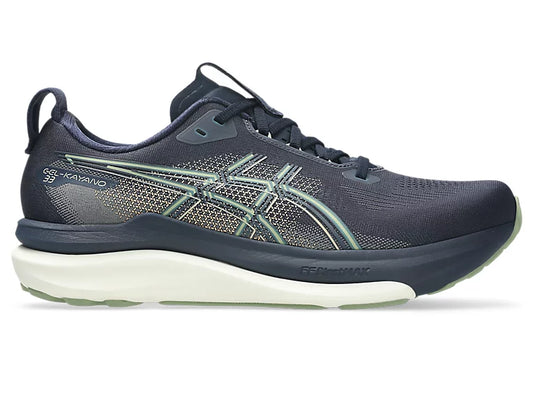 Asics Men's Gel-Kayano 33 Sneaker in Midnight/Khaki Green