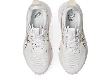 Asics Women's Gel-Kayano 33 Sneaker in White/Hazy Lilac