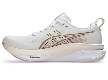 Asics Women's Gel-Kayano 33 Sneaker in White/Hazy Lilac