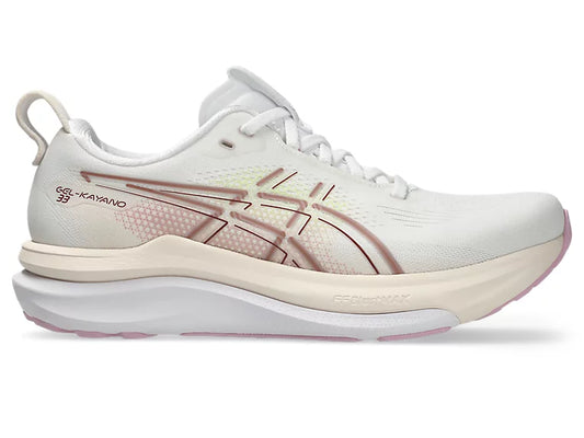 Asics Women's Gel-Kayano 33 Sneaker in White/Hazy Lilac