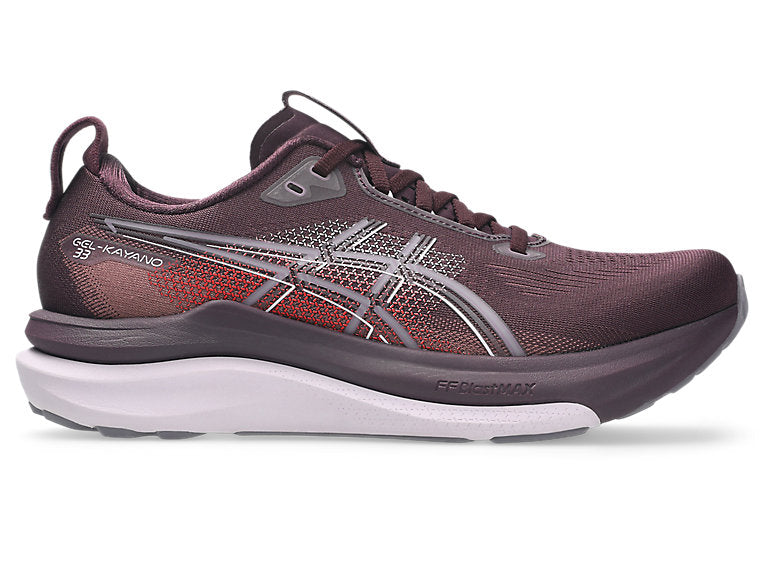 Asics Women's Gel-Kayano 33 Sneaker in Dark Aubergine/Dahlia