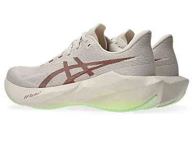 Asics Women's Novablast 6 Sneaker in Rose Dust/Illuminate Yellow