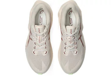 Asics Women's Novablast 6 Sneaker in Rose Dust/Illuminate Yellow