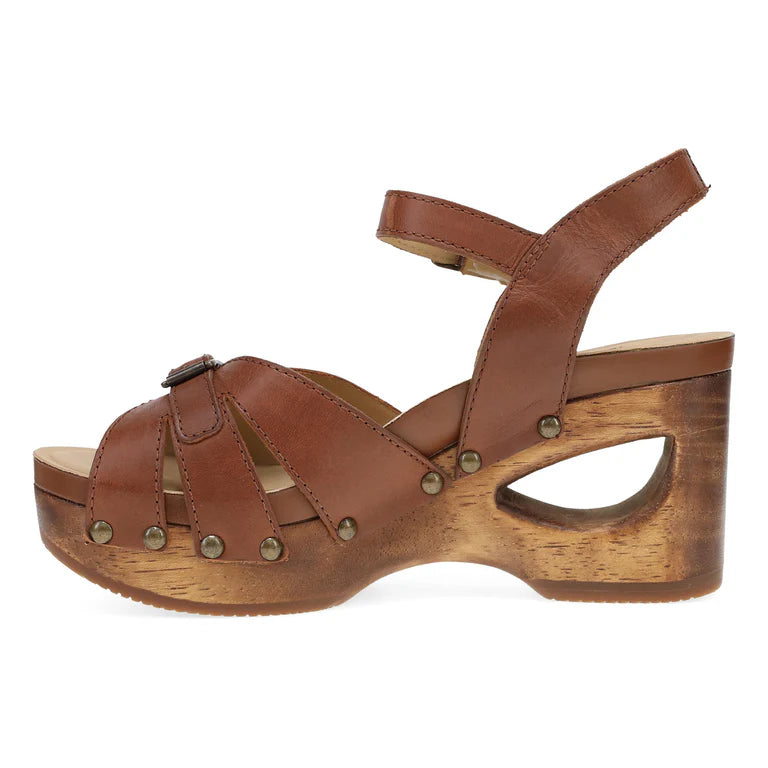 Dansko Women's Alanna Heeled Sandal in Tan