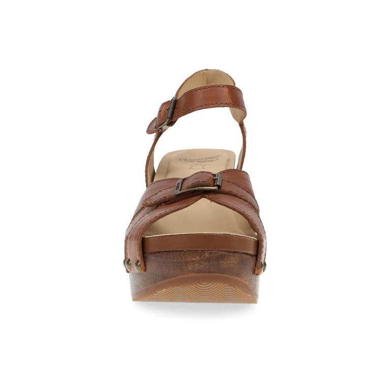 Dansko Women's Alanna Heeled Sandal in Tan
