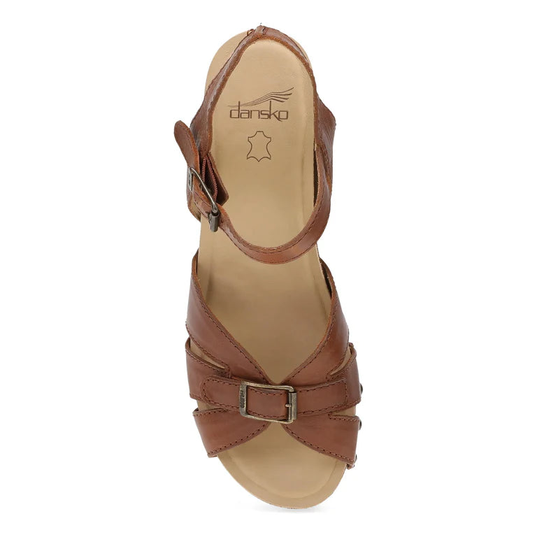 Dansko Women's Alanna Heeled Sandal in Tan