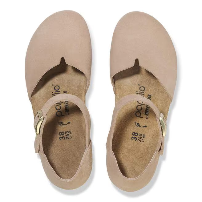 Birkenstock Women's Mary Closed Toe Wedge Sandal in Warm Sand