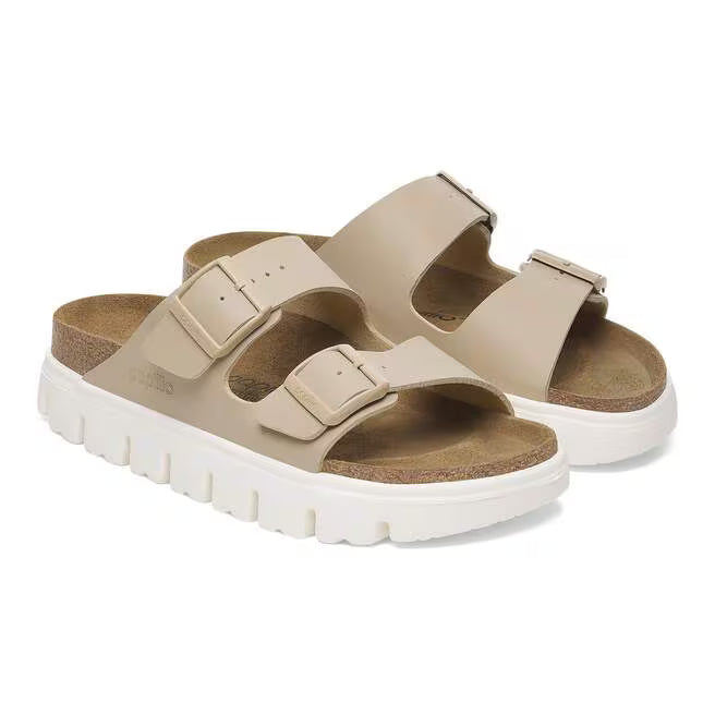 Birkenstock Women's Arizona Chunky Birko-Flor Sandal in Sandcastle