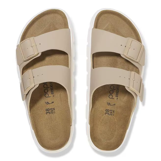 Birkenstock Women's Arizona Chunky Birko-Flor Sandal in Sandcastle