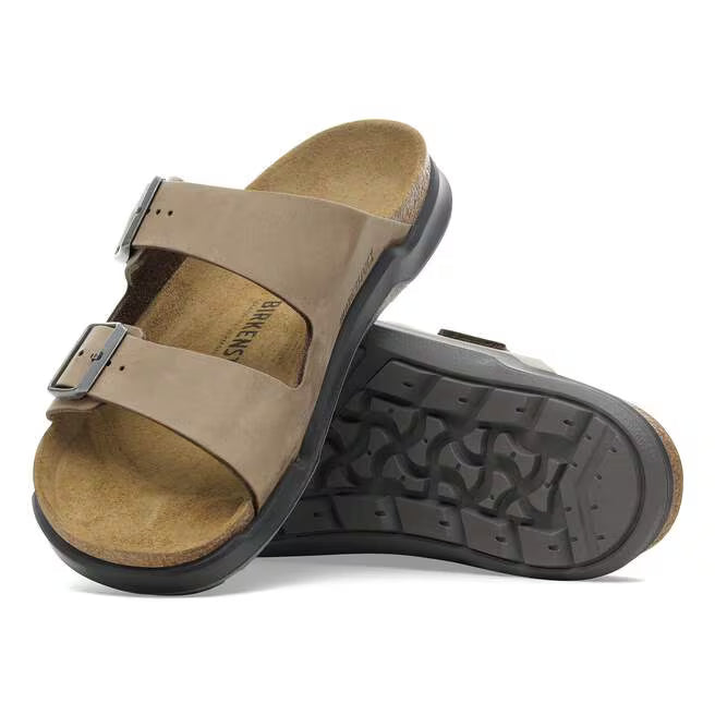 Birkenstock Men's Arizona Crosstown Oiled Leather Sandal in Tobacco