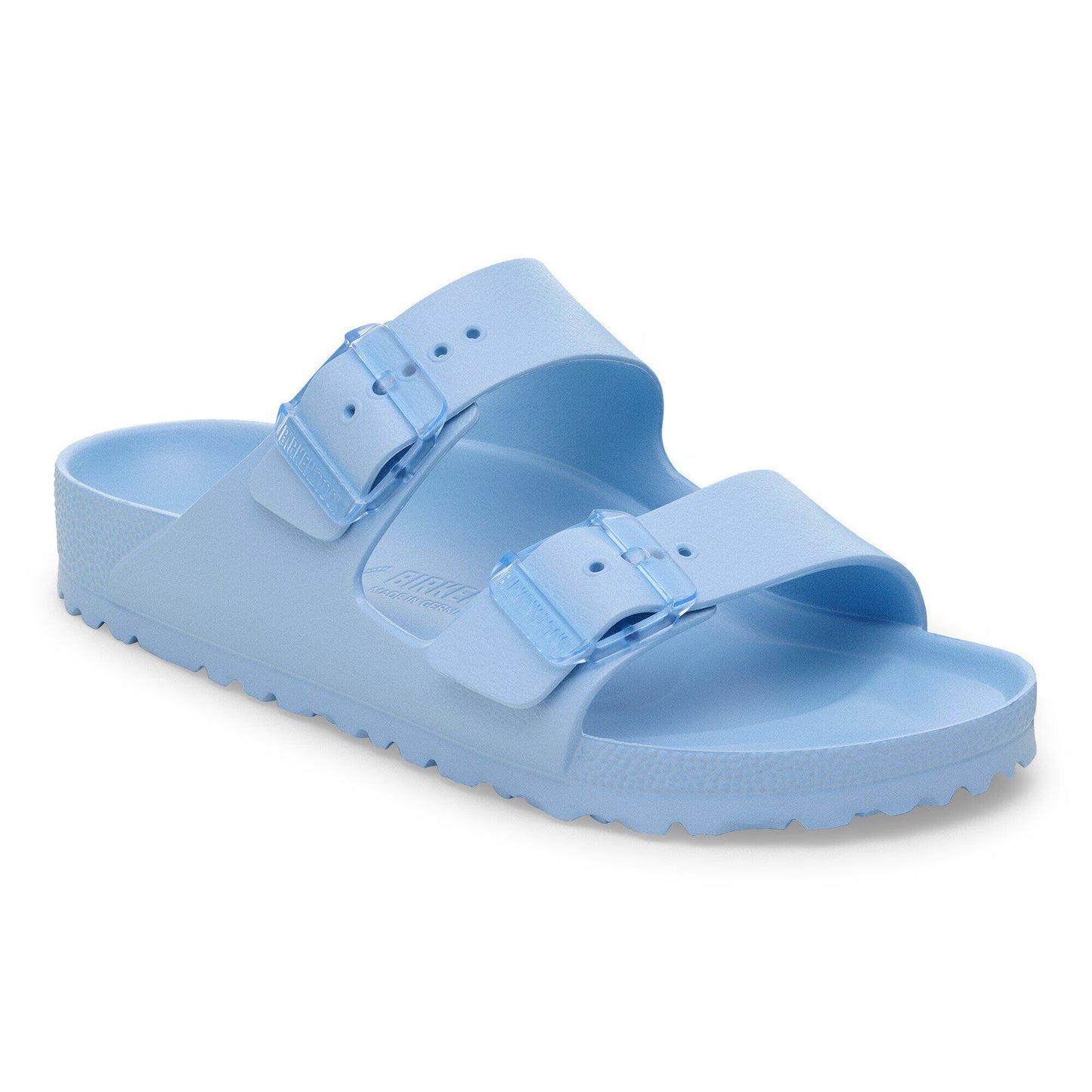 Birkenstock Women's Arizona Stealth Buckle EVA Sandal in Dusty Blue
