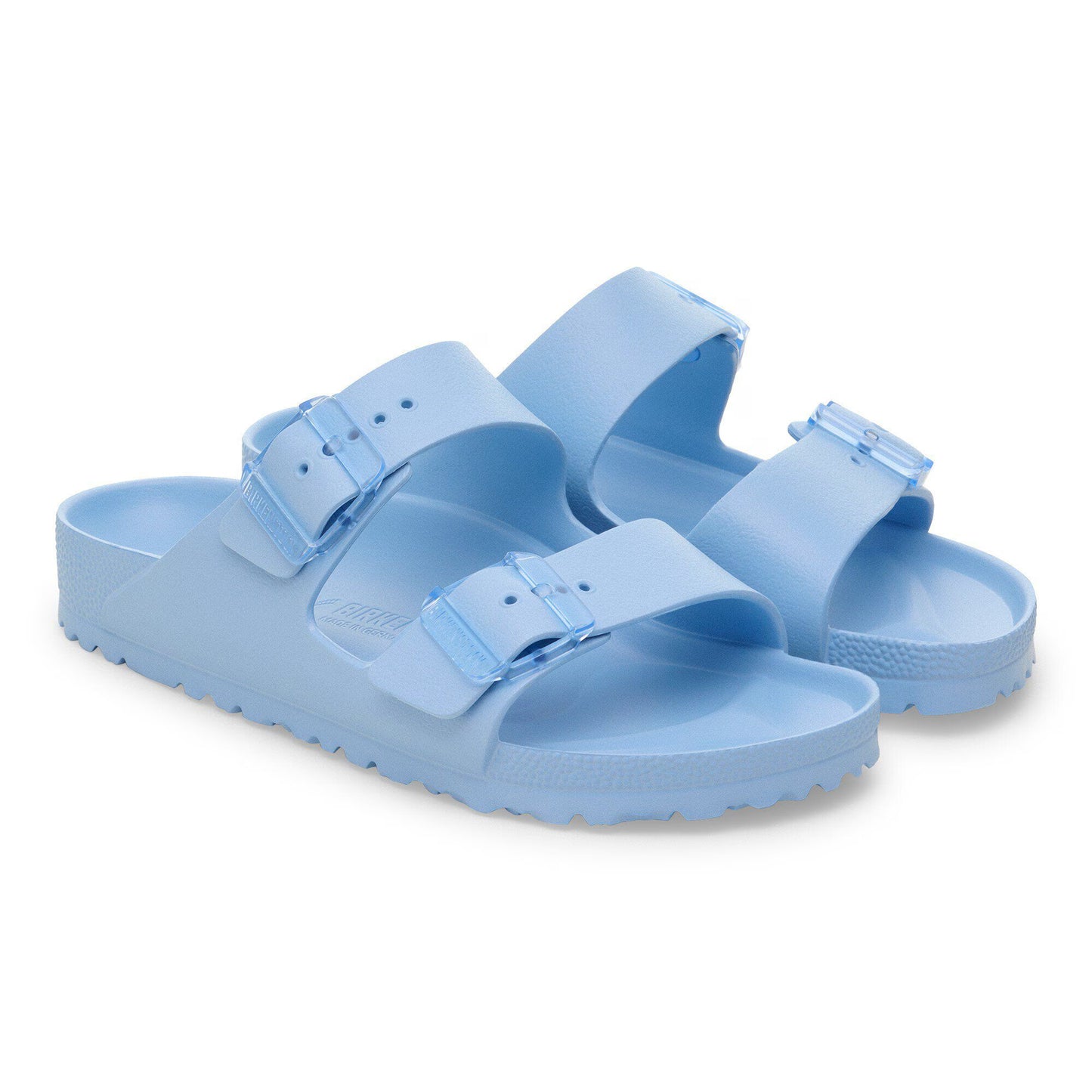 Birkenstock Women's Arizona Stealth Buckle EVA Sandal in Dusty Blue
