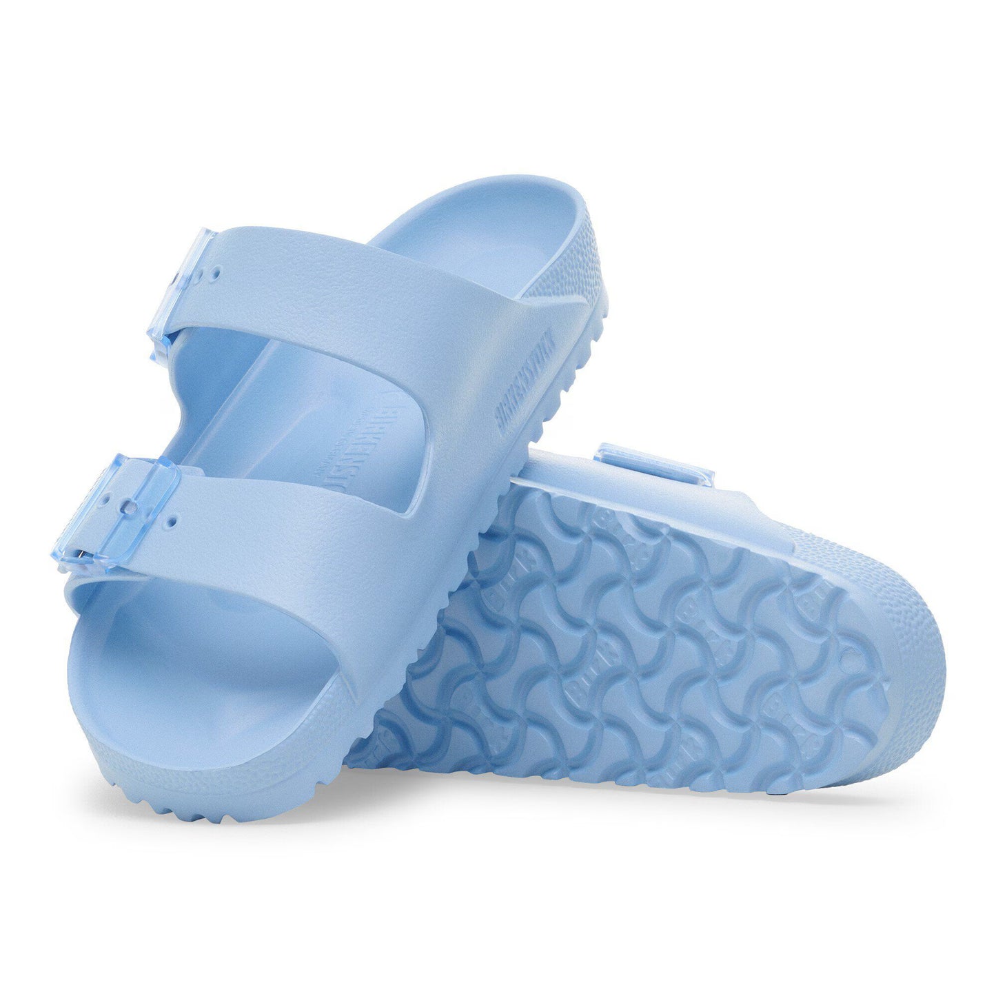 Birkenstock Women's Arizona Stealth Buckle EVA Sandal in Dusty Blue