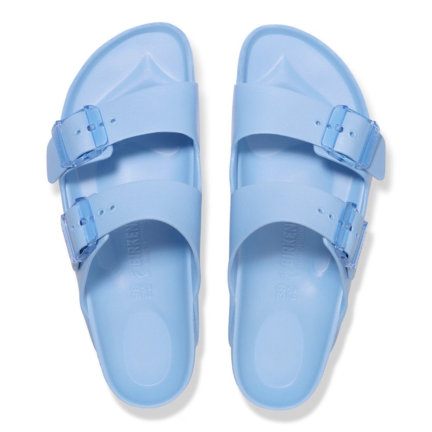 Birkenstock Women's Arizona Stealth Buckle EVA Sandal in Dusty Blue
