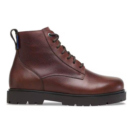 Birkenstock Men's Highwood Mid Waterproof Leather Lace Boot in Chocolate