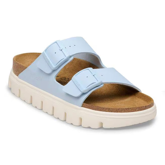 Birkenstock Women's Arizona Chunky Birko-Flor Sandal in Baby Blue