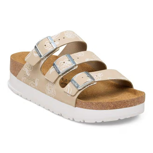 Birkenstock Florida III PAP Flex Platform Sandal in Oyster Flower