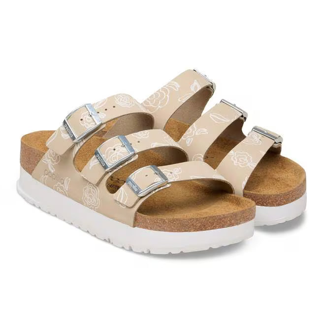 Birkenstock Florida III PAP Flex Platform Sandal (Oyster Flower)