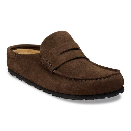 Birkenstock Women's Naples Wrapped Loafer Clog in Carafe Suede